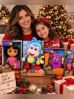 Dora Bundle- Interactive Singing Dora,Backpack,Microphone & Boots NWT